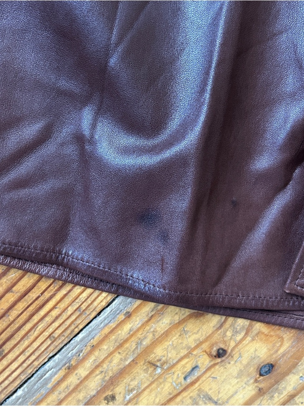 Ralph Lauren Purple Label Chocolate Brown Lambskin Button-Up Shirt Jacket - Picture 9 of 11
